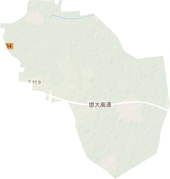 王村乡地形地图