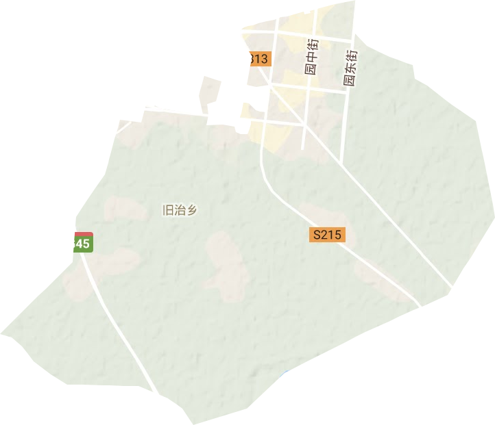 旧治乡地形地图
