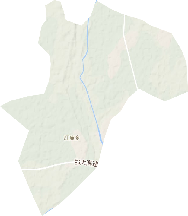 红庙乡地形地图
