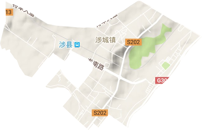 平安街道地形地图