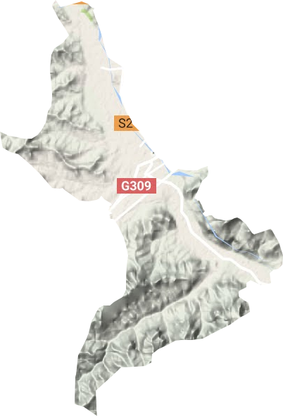 河南店镇地形地图
