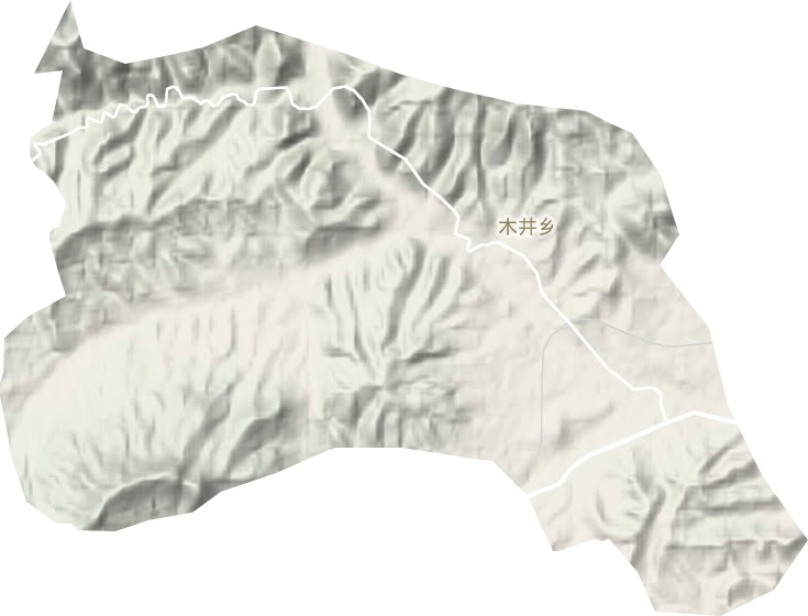 木井乡地形地图