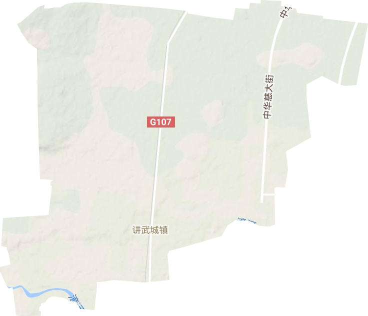 讲武城镇地形地图