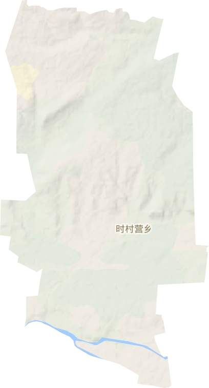 时村营乡地形地图