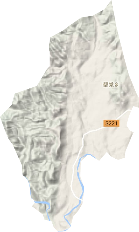 都党乡地形地图
