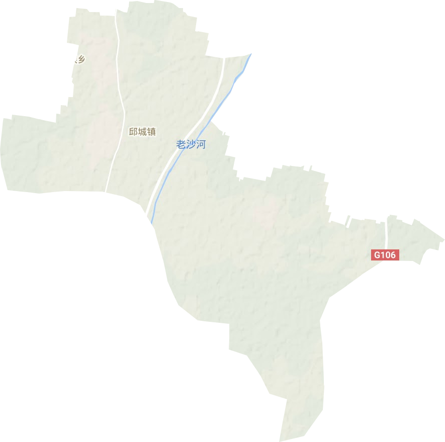 邱城镇地形地图