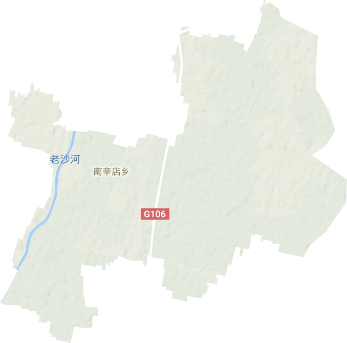 南辛店乡地形地图