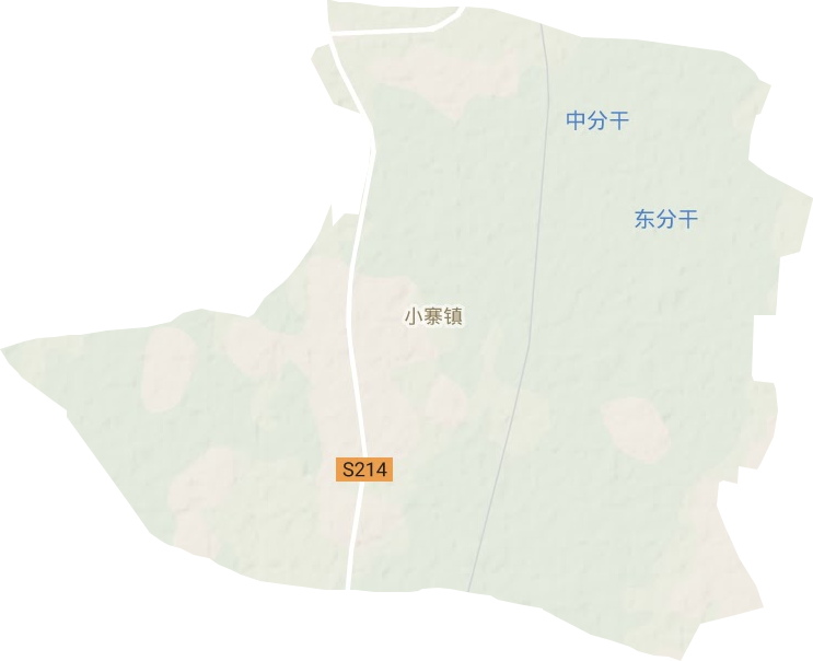 小寨镇地形地图