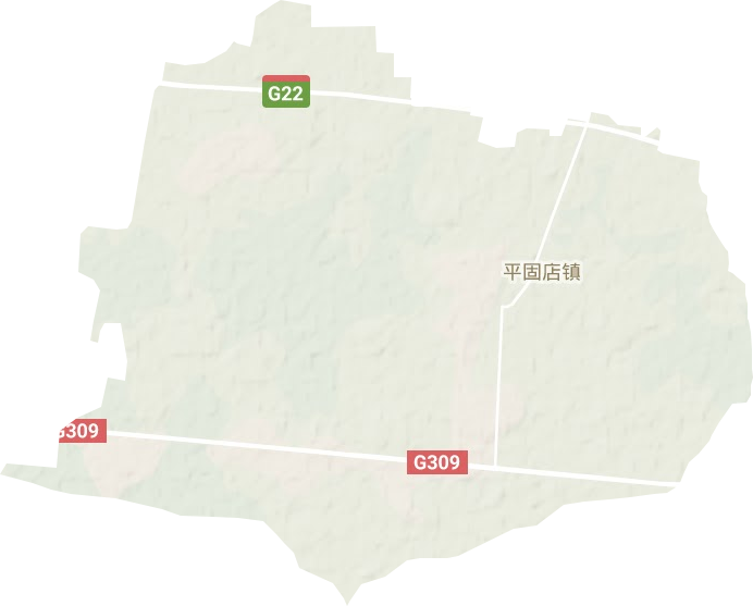 平固店镇地形地图