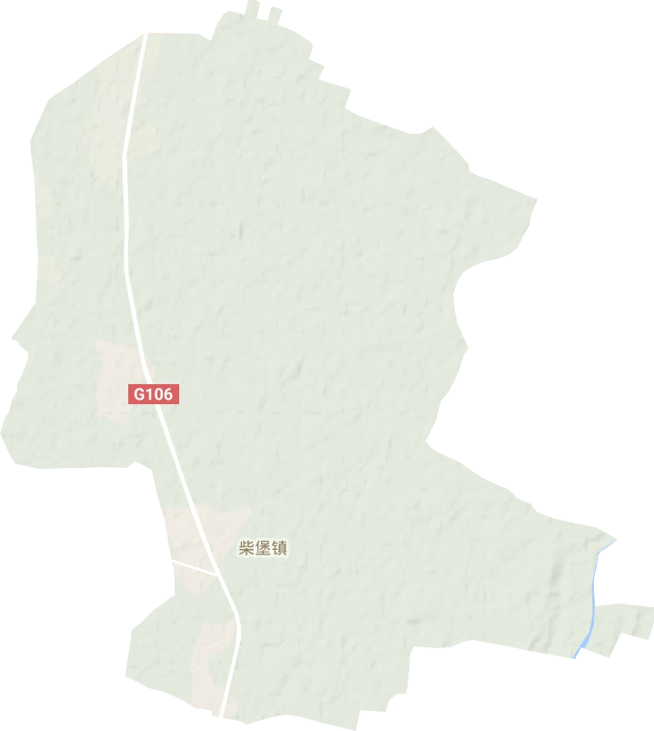 柴堡镇地形地图