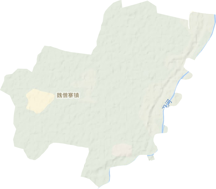 魏僧寨镇地形地图