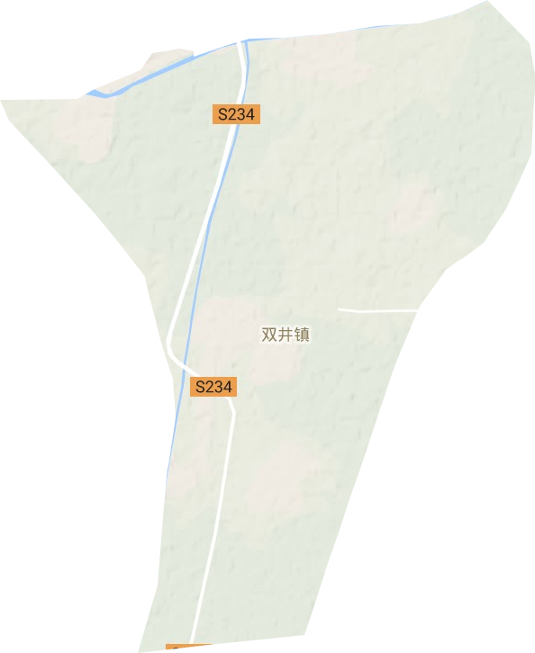 双井镇地形地图