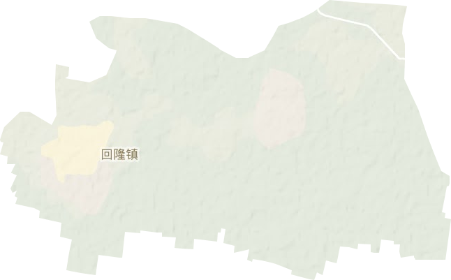 回隆镇地形地图