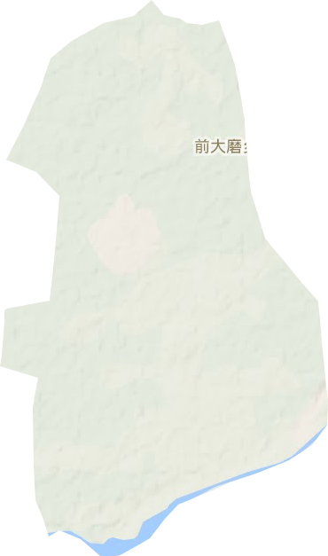 前大磨乡地形地图