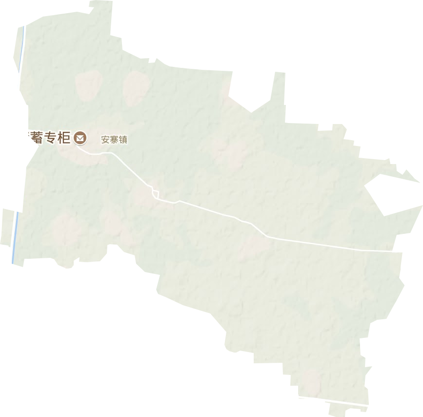 安寨镇地形地图