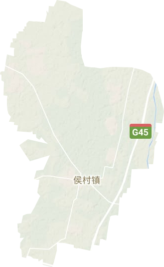 侯村镇地形地图