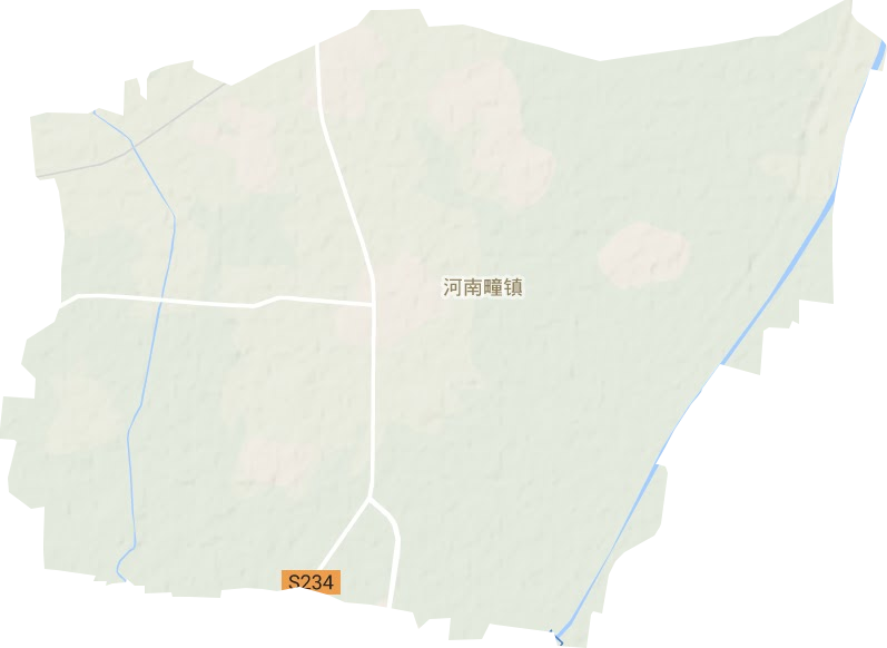 河南疃镇地形地图