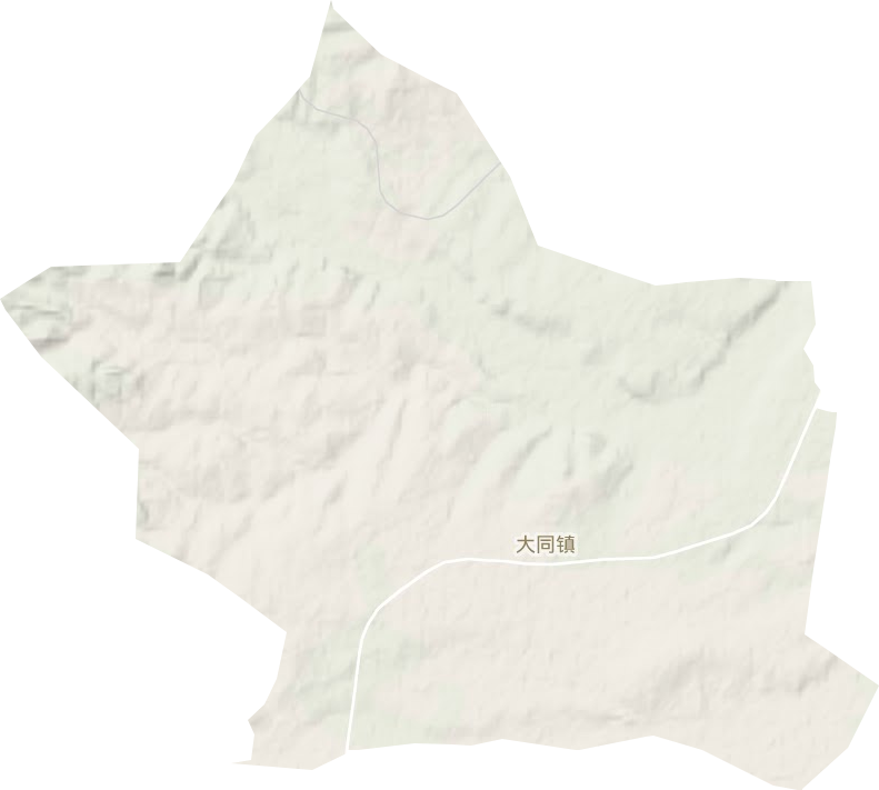 大同镇地形地图