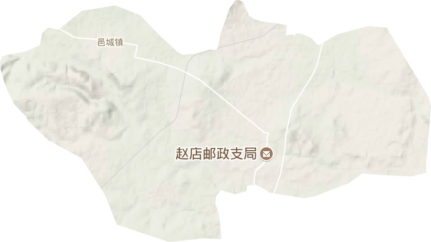 邑城镇地形地图