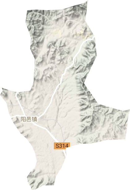 阳邑镇地形地图