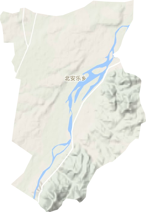 北安乐乡地形地图