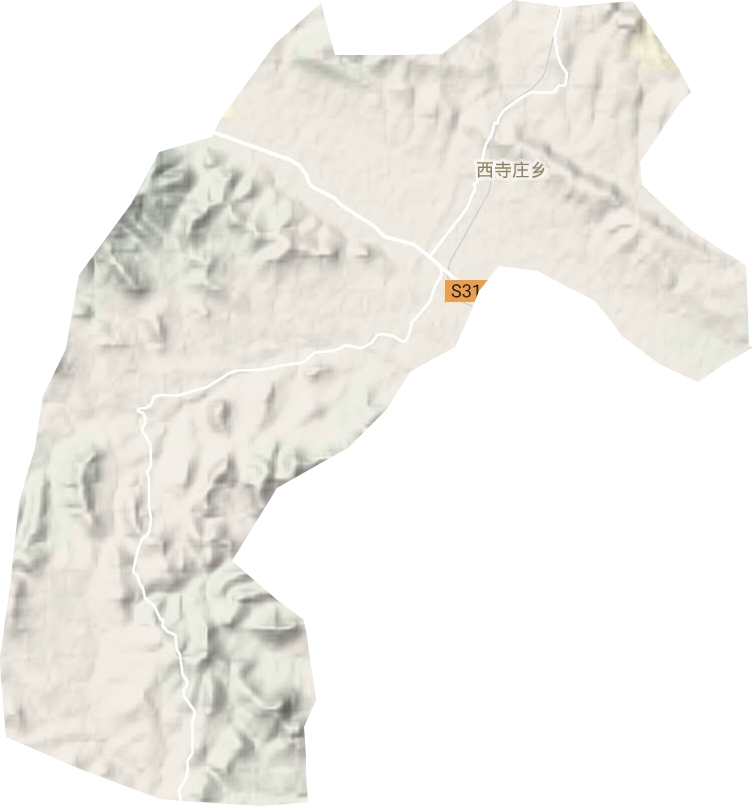 西寺庄乡地形地图