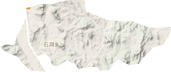 石洞乡地形地图