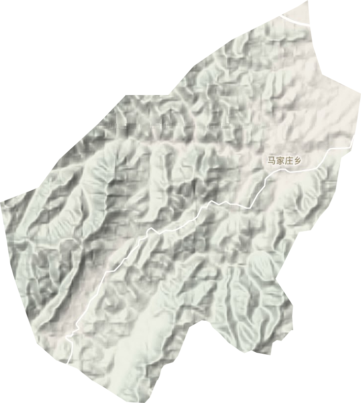 马家庄乡地形地图