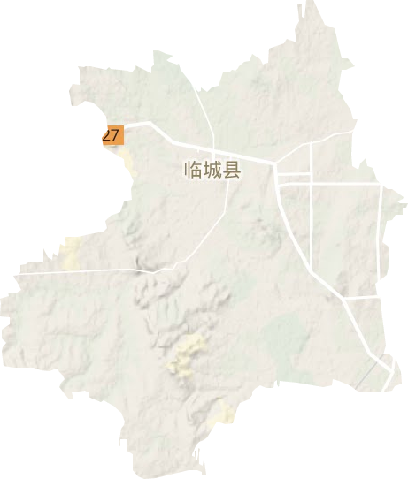 临城镇地形地图