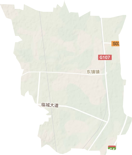 东镇镇地形地图
