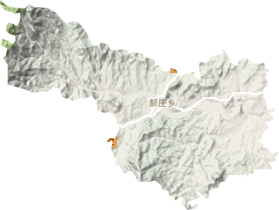 郝庄镇地形地图