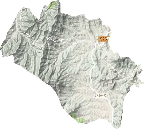 赵庄乡地形地图