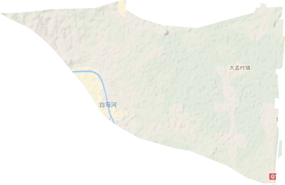 大孟村镇地形地图