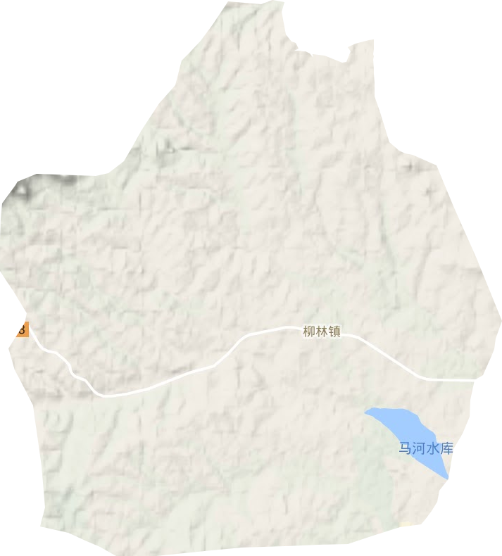 柳林镇地形地图
