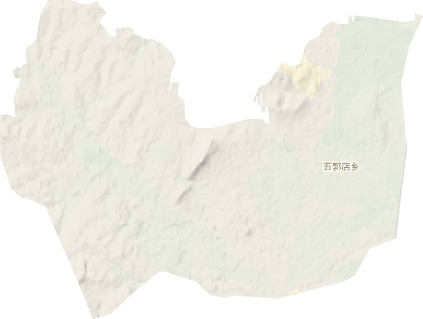 五郭店乡地形地图