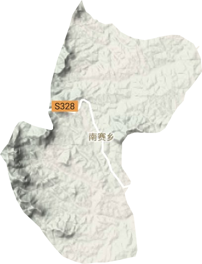 南赛乡地形地图