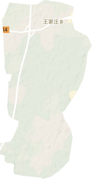 王家庄乡地形地图