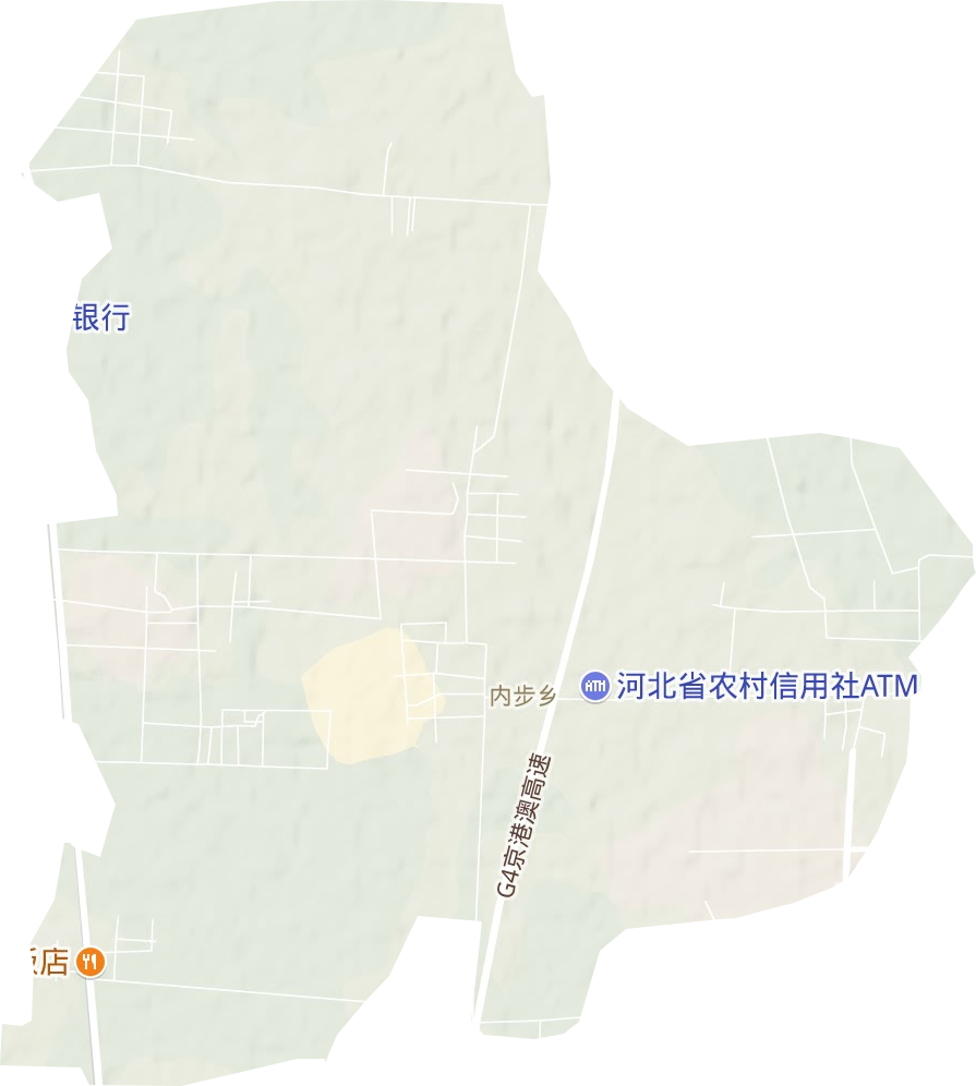 内步乡地形地图