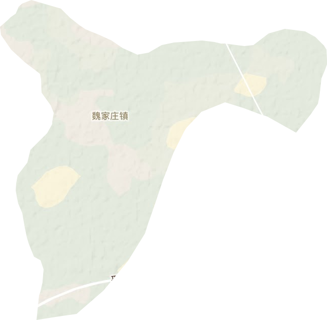 魏家庄镇地形地图