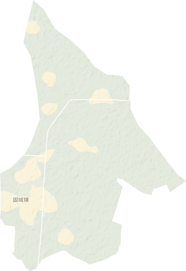 固城镇地形地图
