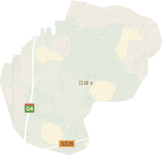 双碑乡地形地图