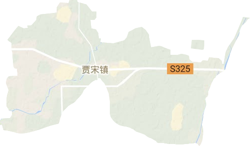 贾宋镇地形地图