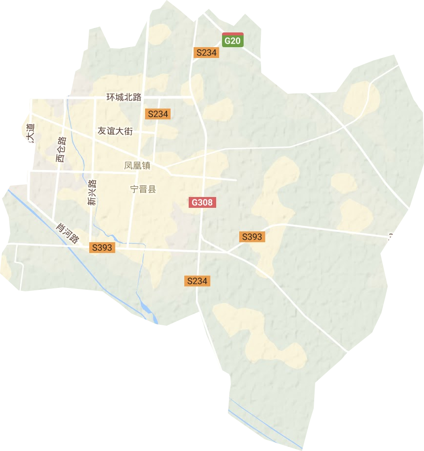 凤凰镇地形地图