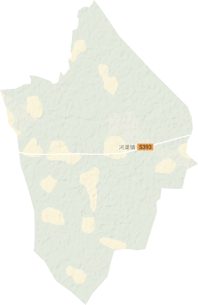 河渠镇地形地图