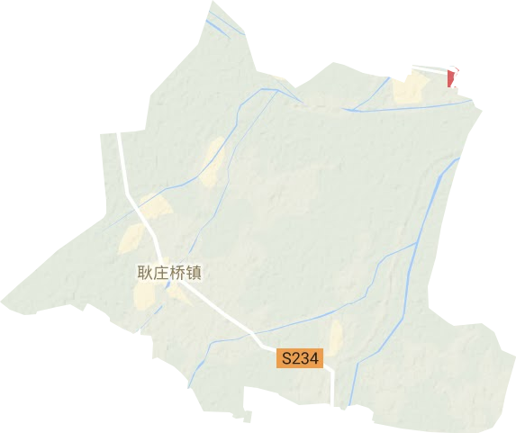 耿庄桥镇地形地图