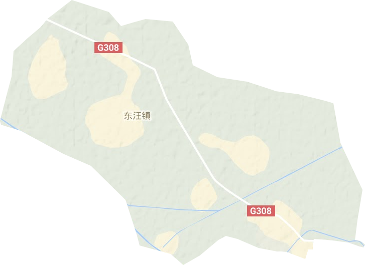 东汪镇地形地图