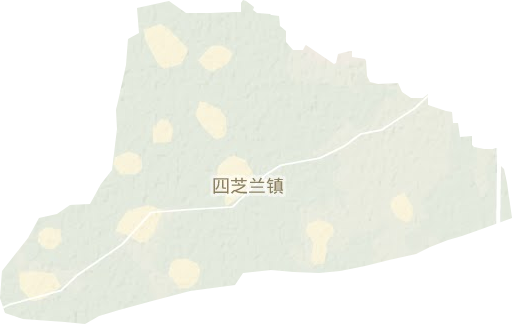 四芝兰镇地形地图