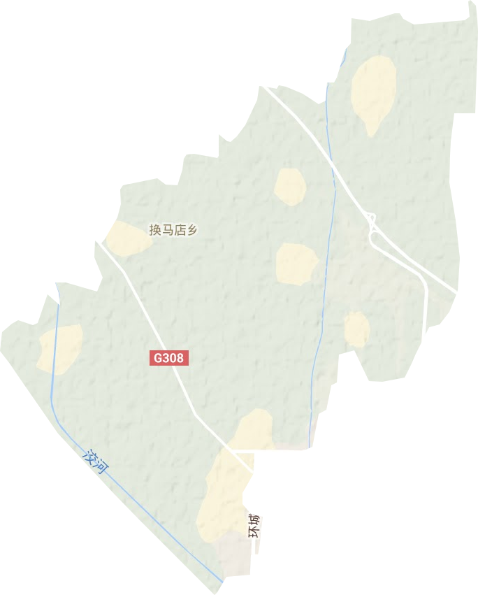 换马店镇地形地图