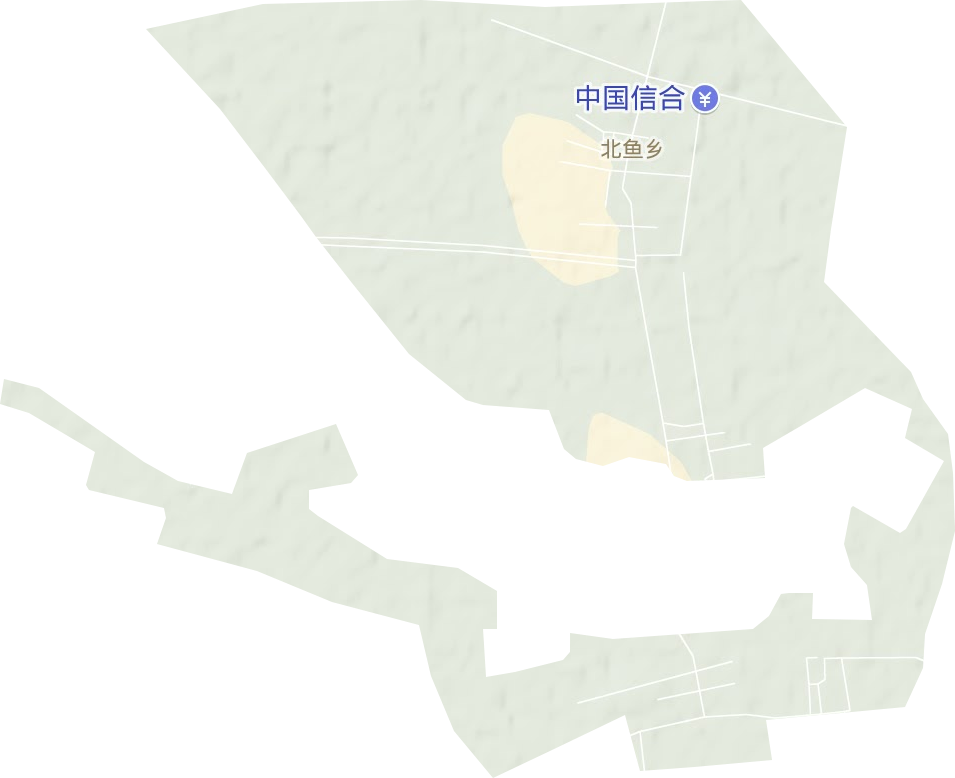 北鱼乡地形地图