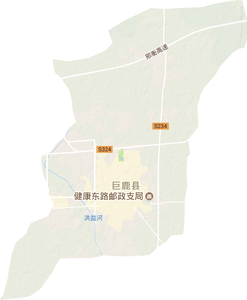 巨鹿镇地形地图